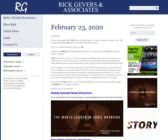 Rickgevers.com(Rick Gevers & Associates) Screenshot