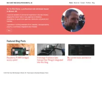 Rickhurst.co.uk(Rick Hurst Web Developer in Bristol) Screenshot
