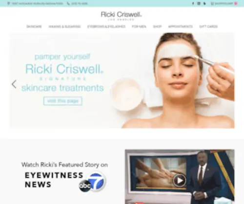Rickisskincare.com(Rickisskincare) Screenshot