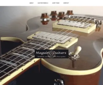 Rickmaguireguitars.com(Every Maguire Guitar) Screenshot