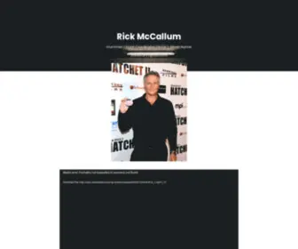 Rickmccallum.com(Stuntman, actor and Ghost Hunter) Screenshot