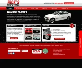 Ricksautodetailing.com(Rick's Professional Auto Detailing in Havertown) Screenshot