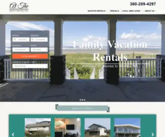 Ricksbeachhouses.com(At The Beach Family Vacation Rentals) Screenshot