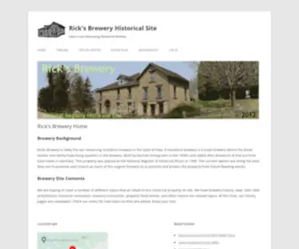 Ricksbrewery.com(Rick' Brewery Historical site) Screenshot