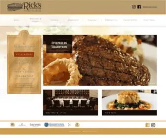 Rickschophouse.com(Restaurants in McKinney) Screenshot