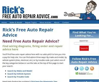 Ricksfreeautorepairadvice.com(Ricks Free Auto Repair Advice Ricks Free Auto Repair Advice) Screenshot