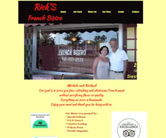 Ricksfrenchbistro.com(French Restaurant) Screenshot