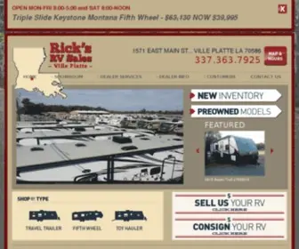 Ricksrvsales.com(Forest River & Keystone RV Sales & Service) Screenshot