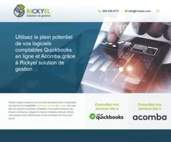 Rickyel.com(Logiciels comptables Acomba et Quickbooks) Screenshot