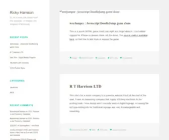 Rickyh.co.uk(Web Design) Screenshot