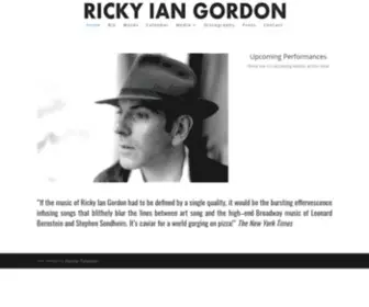 Rickyiangordon.com(Ricky Ian Gordon) Screenshot