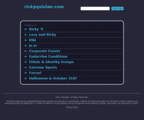RickyQuinlan.com(Ricky Quinlan Online) Screenshot