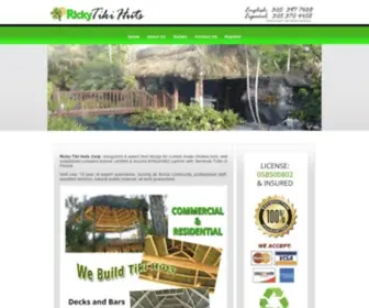 Rickytikihuts.com(Ricky Tiki Huts) Screenshot