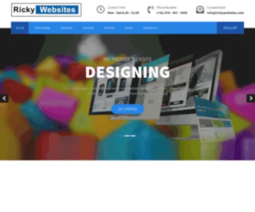 Rickywebsites.com(Professional web designer) Screenshot