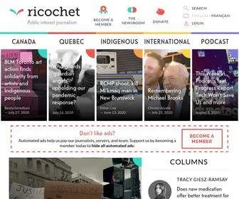 Ricochet.media(Ricochet media) Screenshot