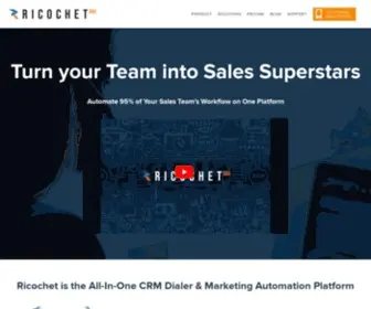 Ricochet360.com(All-In-One CRM Dialer & Marketing Automation Platform) Screenshot