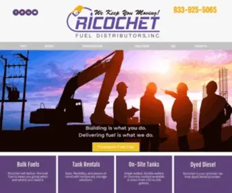 Ricochetfuel.com(Ricochet Fuel Distributors) Screenshot