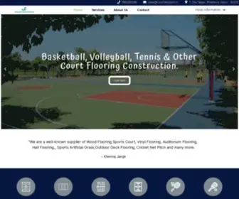 Ricochetsports.in(Wooden Court design & manufactures) Screenshot