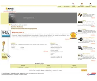 Ricocontrol.net(Electronic Products Manufacturer) Screenshot