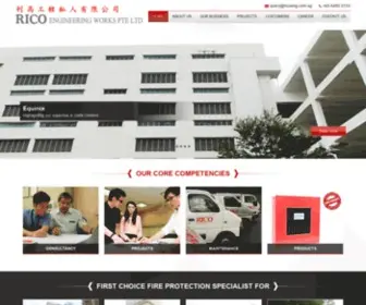 Ricoeng.com.sg(Safeguarding Lives and Properties sinceRico Engineering) Screenshot