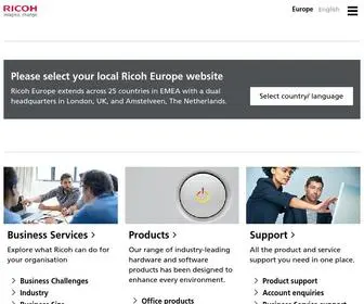 Ricoh-Europe.com(Digital Services & Printing Solutions) Screenshot