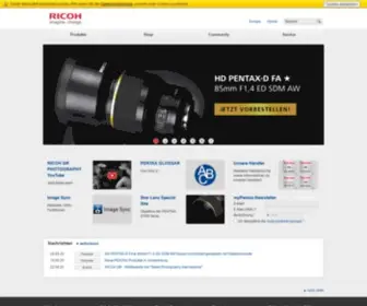 Ricoh-Imaging.de(Germany Website Store) Screenshot