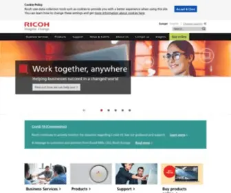 Ricoh-International.com(Office solutions) Screenshot