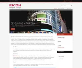 Ricoh-Ridp.com(Ricoh Developer Program (RiDP)) Screenshot