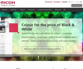 Ricoh.ca(Digital Business Services & Printing Solutions) Screenshot