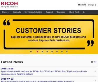 Ricoh.co.th(Ricoh (Thailand) Limited) Screenshot