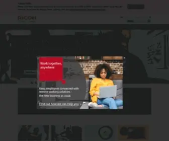 Ricoh.co.uk(Office solutions) Screenshot
