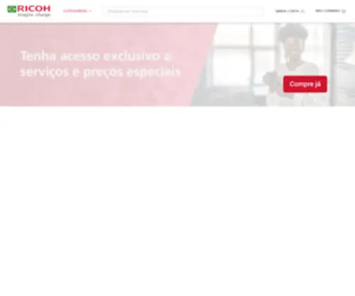 Ricoh.com.br(Loja Online Oficial da Ricoh Brasil) Screenshot