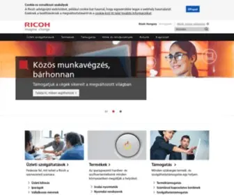 Ricoh.hu(Ricoh Hungary) Screenshot