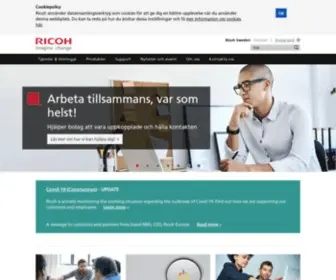 Ricoh.se(Skrivare, kopiatorer, skanning, videokonferens och IT-infrastruktur) Screenshot
