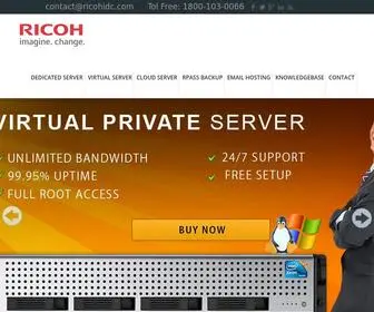 Ricohidc.net(Data center India) Screenshot