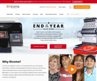 Ricoma.com(Embroidery) Screenshot