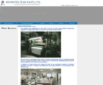 Ricontex.com.hk(Mantong India) Screenshot