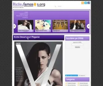 Ricosyfamosos.org(Noticias de famosos) Screenshot