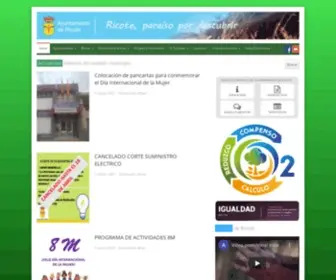 Ricote.es(Ayuntamiento de Ricote) Screenshot