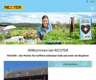 Ricoter.ch(RICOTER Erdaufbereitung AG) Screenshot