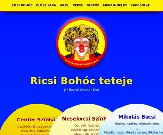 Ricsibohoc.hu(Bohóc) Screenshot