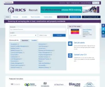 Ricsrecruit.com(Surveying, construction & property jobs) Screenshot