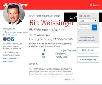 Riczinger.com(State Farm Insurance Agent Ric Weissinger in Huntington Beach CA) Screenshot