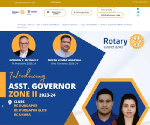 Rid3240.org(Rotary Project) Screenshot