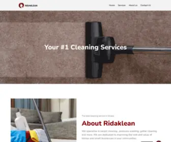 Ridaklean.com(Cleaning Services) Screenshot