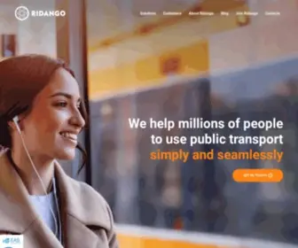 Ridango.com(Public transport solutions) Screenshot