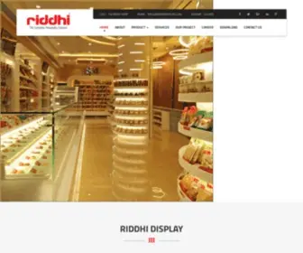 Riddhidisplay.com(Riddhi Display) Screenshot