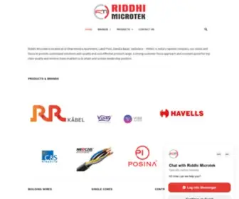 Riddhimicro.com(Riddhi Microtek) Screenshot