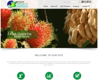 Riddhispeciality.com(RIDDHI SPECIALITY CHEMICALS) Screenshot