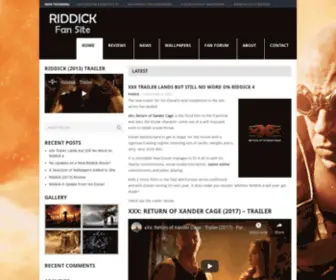 Riddick-Movie.com(Reviews, News, Fan Content & Forum) Screenshot